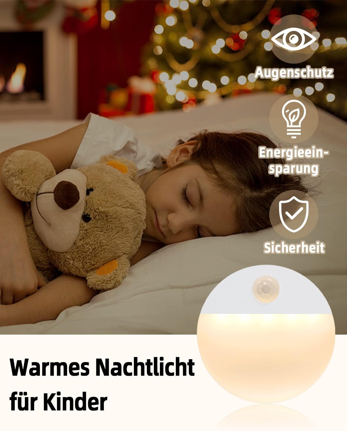 Thumbnail 5 de FLOWood Nachtlicht Bewegungsmelder 4 Stück
