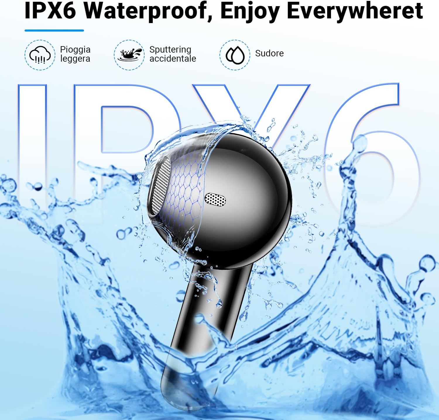Detalle de Godyse G11MAX Wireless Earbuds with Bluetooth 5.4, ENC Calls and 42-Hour Playtime