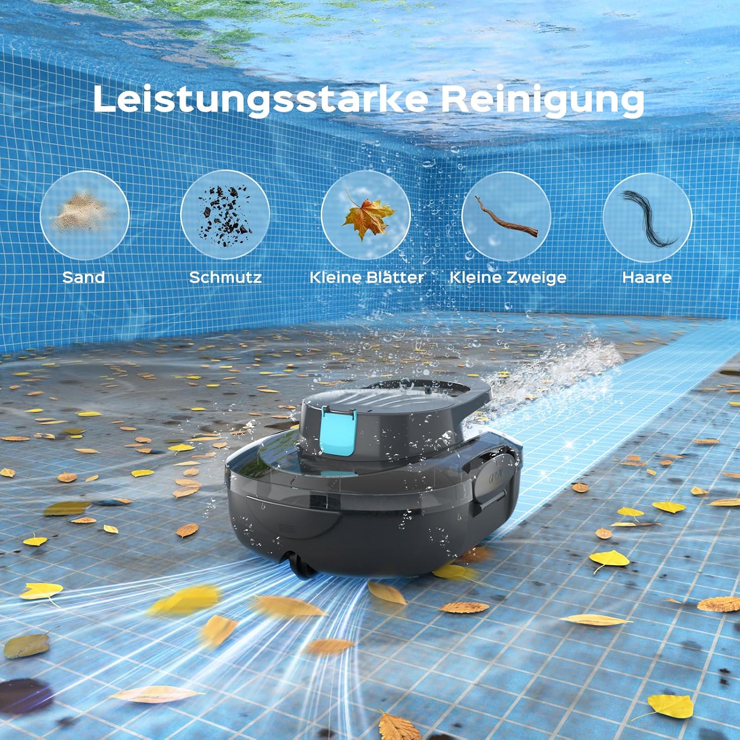 Thumbnail 1 de BRINBO S1PRO 2026 Upgrade Poolroboter – kabellose Reinigung für Oberflächen bis 100 m²