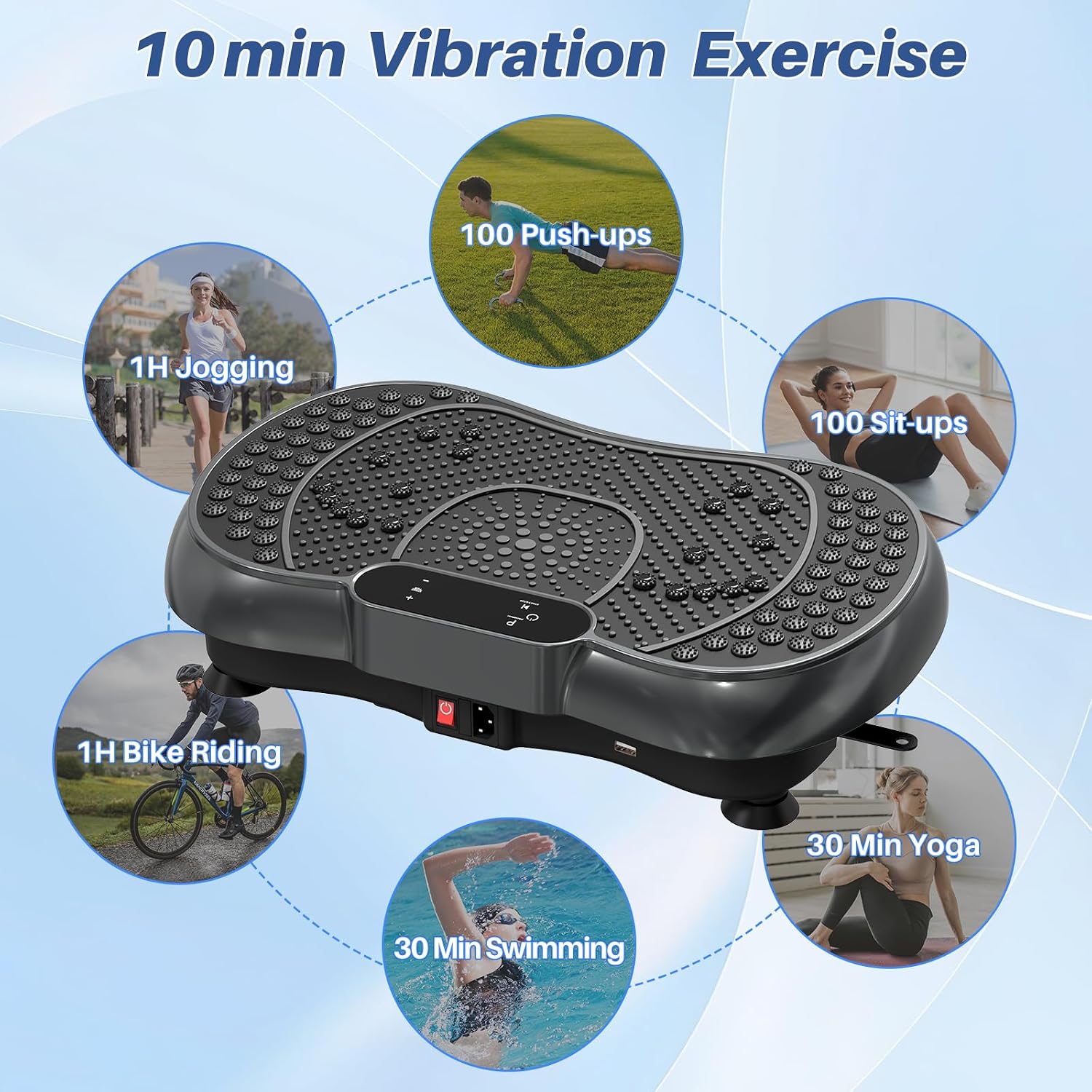 Detalle 2 de Bigzzia Vibration Plate for Weight Loss