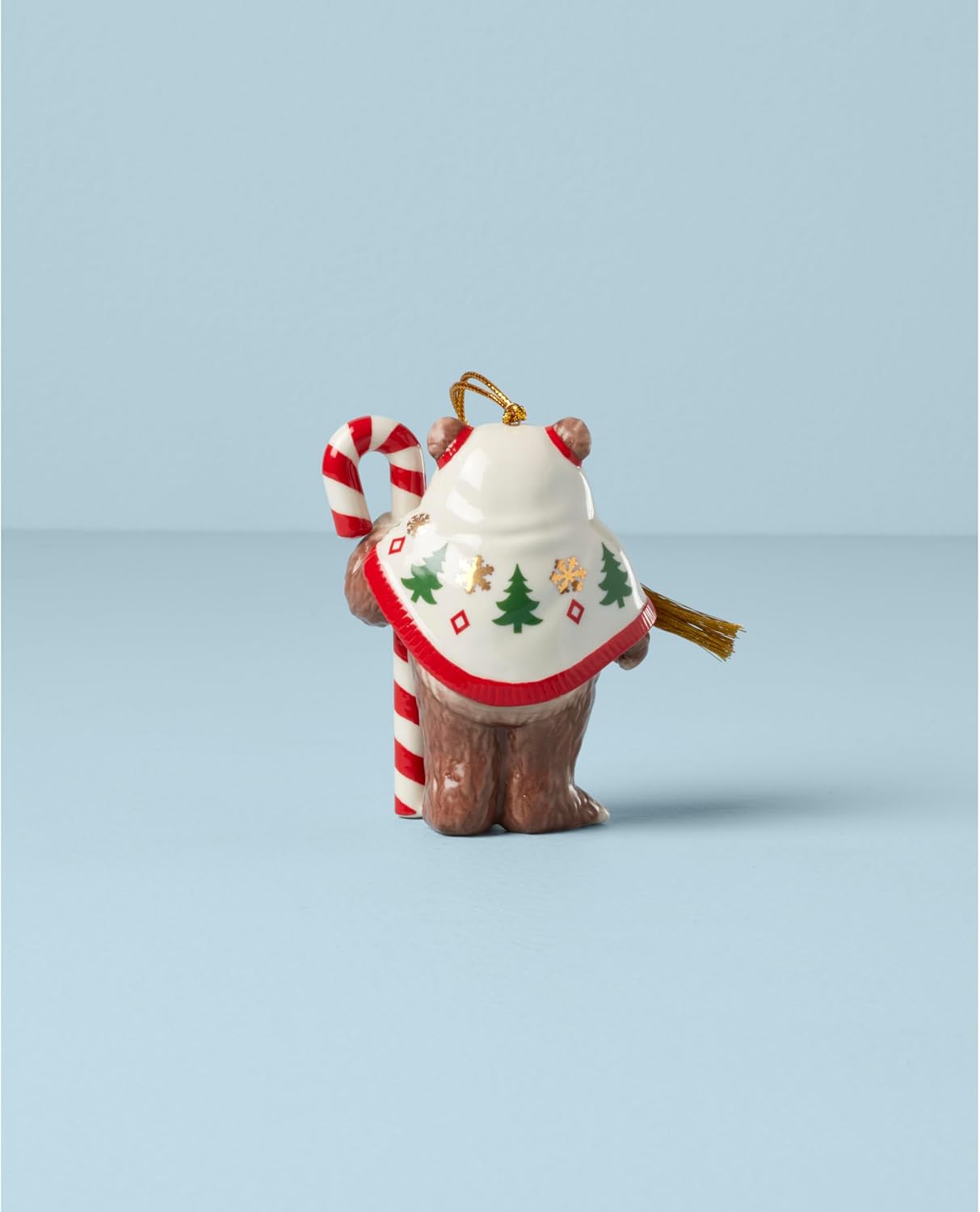 Detalle de Lenox 894902 イウォークのクリスマスオーナメント ブラウン、24Kゴールドアクセント付き