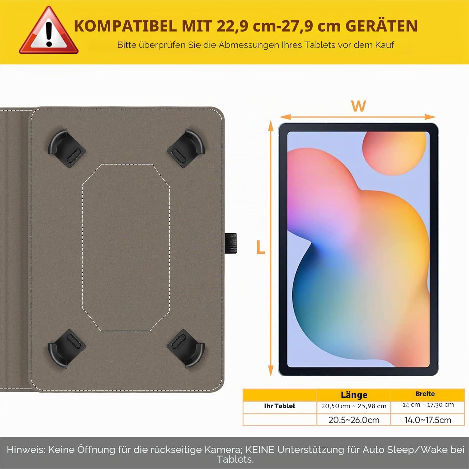 Thumbnail 4 de Fintie Universal-Hülle für 9–11" Tablets, Multi‑Winkel 🧾