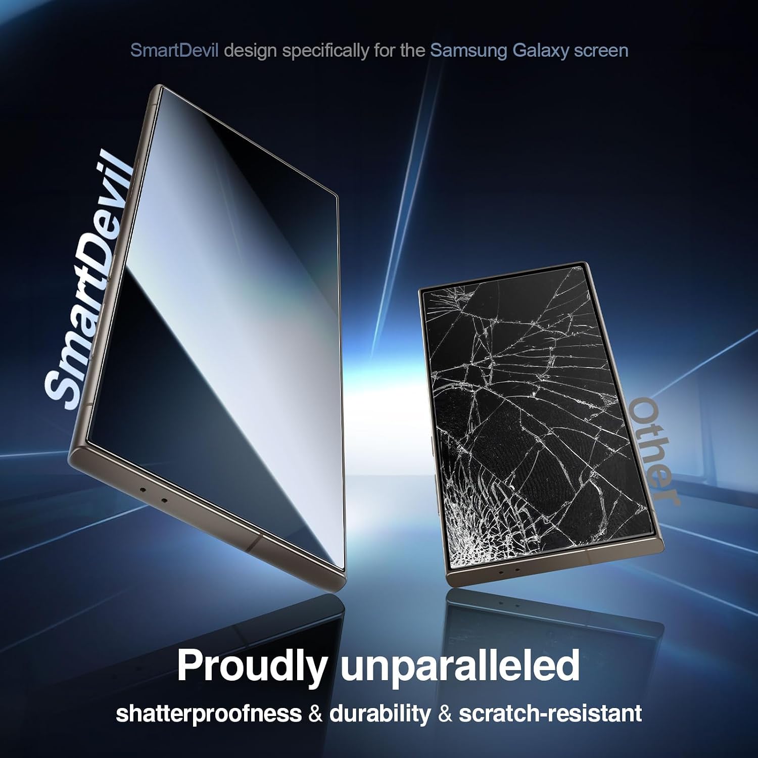 Detalle 2 de SMARTDEVIL Screen Protector for Samsung Galaxy S24 Ultra, 3-Pack 9H Tempered Glass
