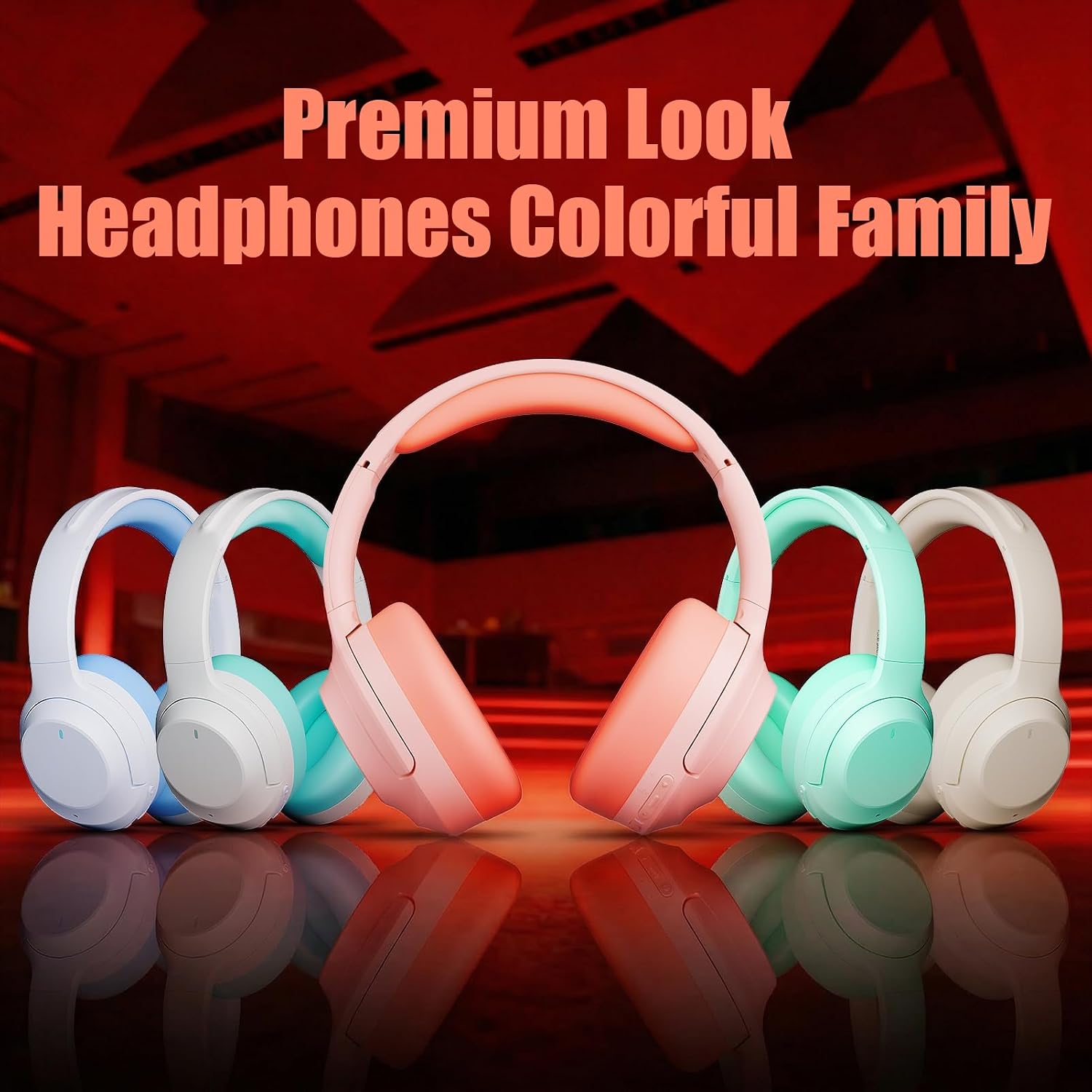 Detalle de Vonaural Upgraded Pro-Level Hybrid Active Noise Cancelling Headphones (Wireless Over-Ear, HD Sound, Big Bass)