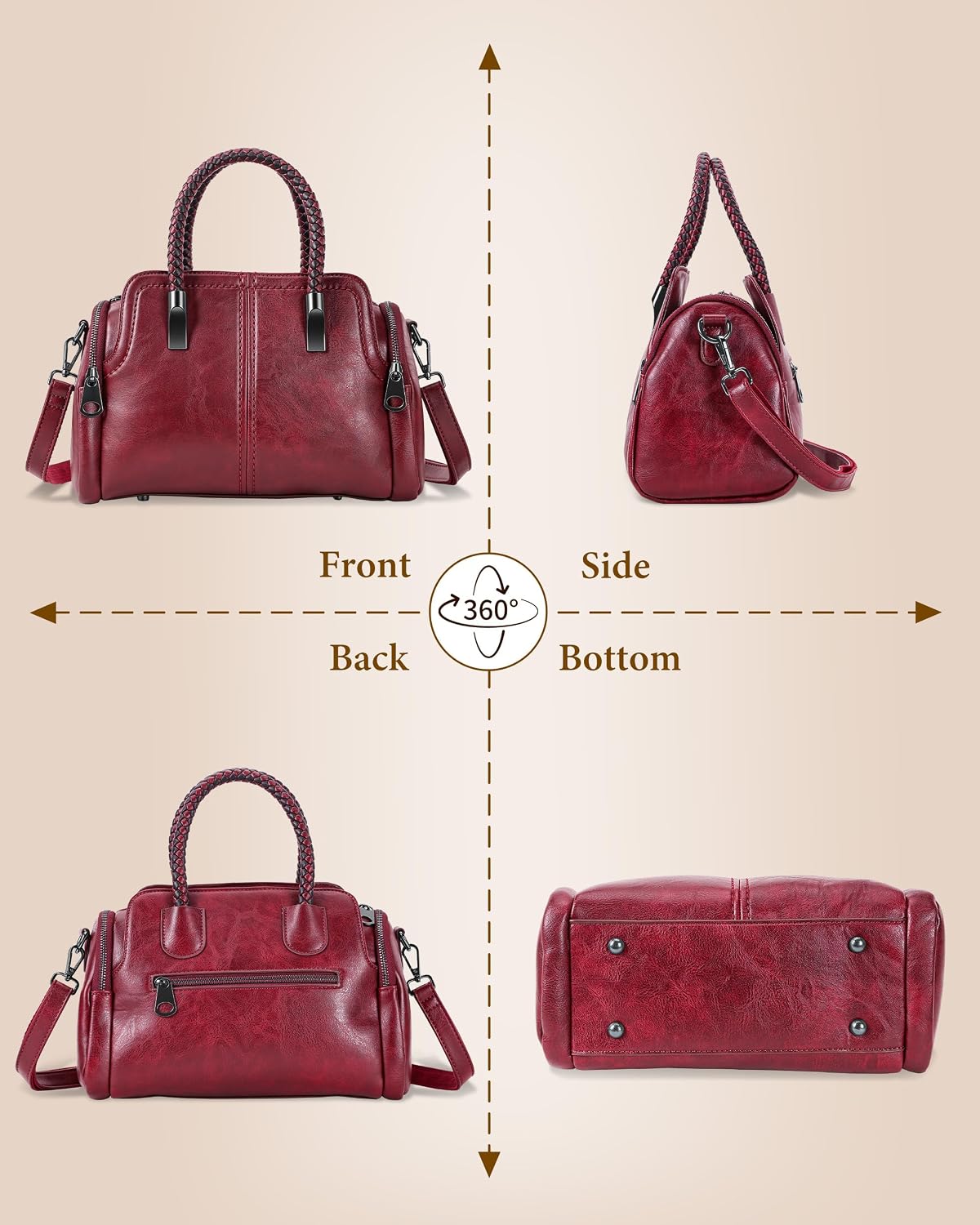 Thumbnail 6 de DesKimdo Handbag in PU Vegan Leather