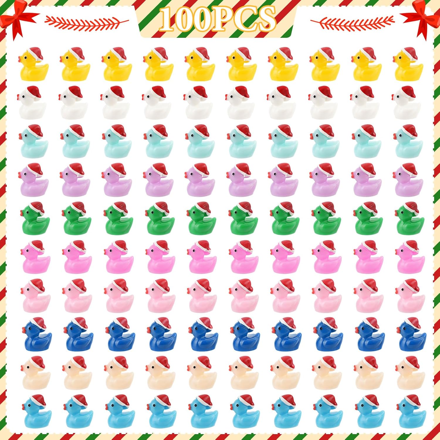 Thumbnail 2 de Mini Resin Duck Figures 100-Pack 🐤