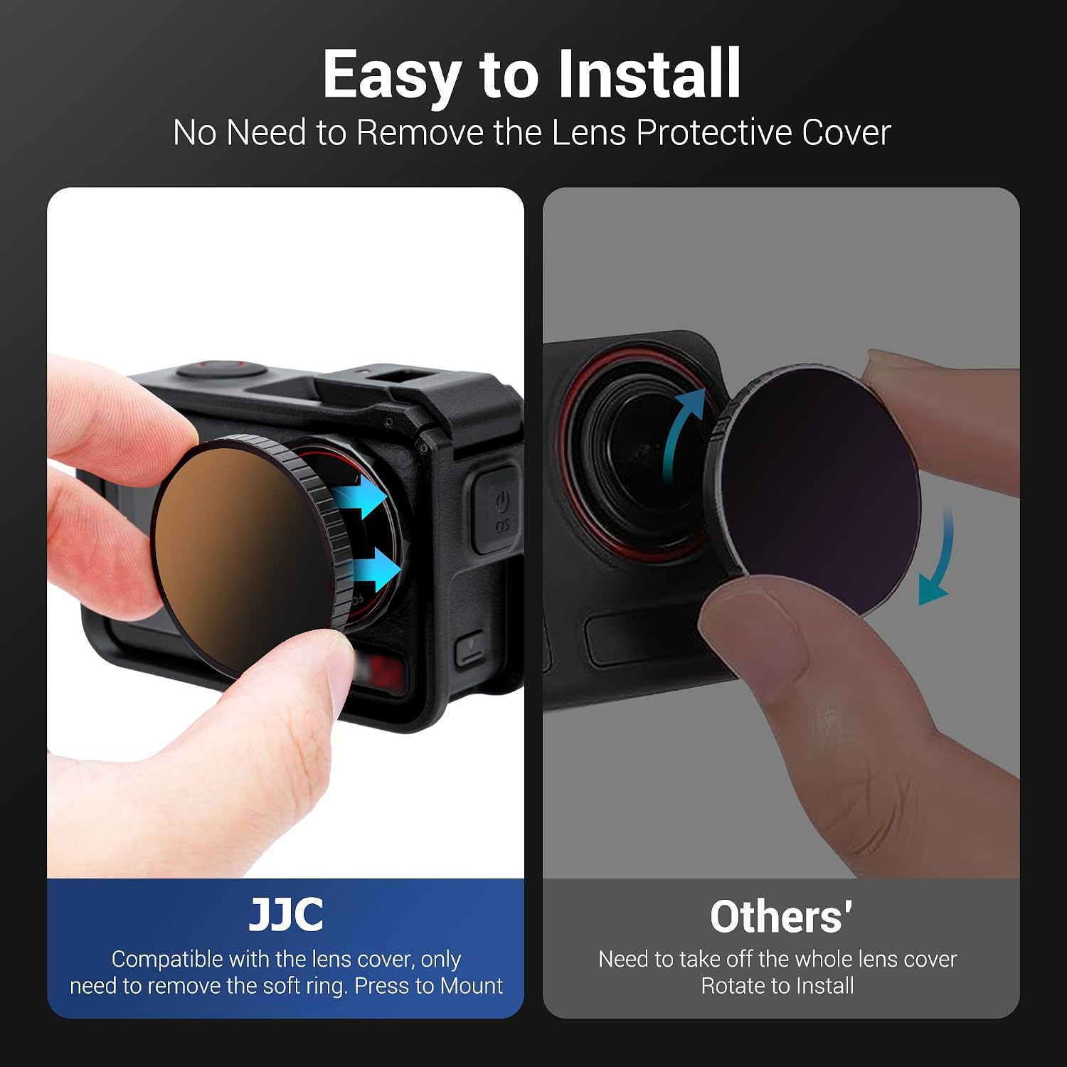 Thumbnail 3 de JJC 4 Pack ND/PL Filters for DJI Osmo Action 5