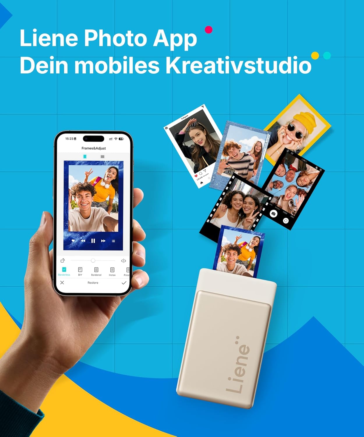 Detalle de Liene Pearl N200 Pro Mini Fotodrucker 300 dpi
