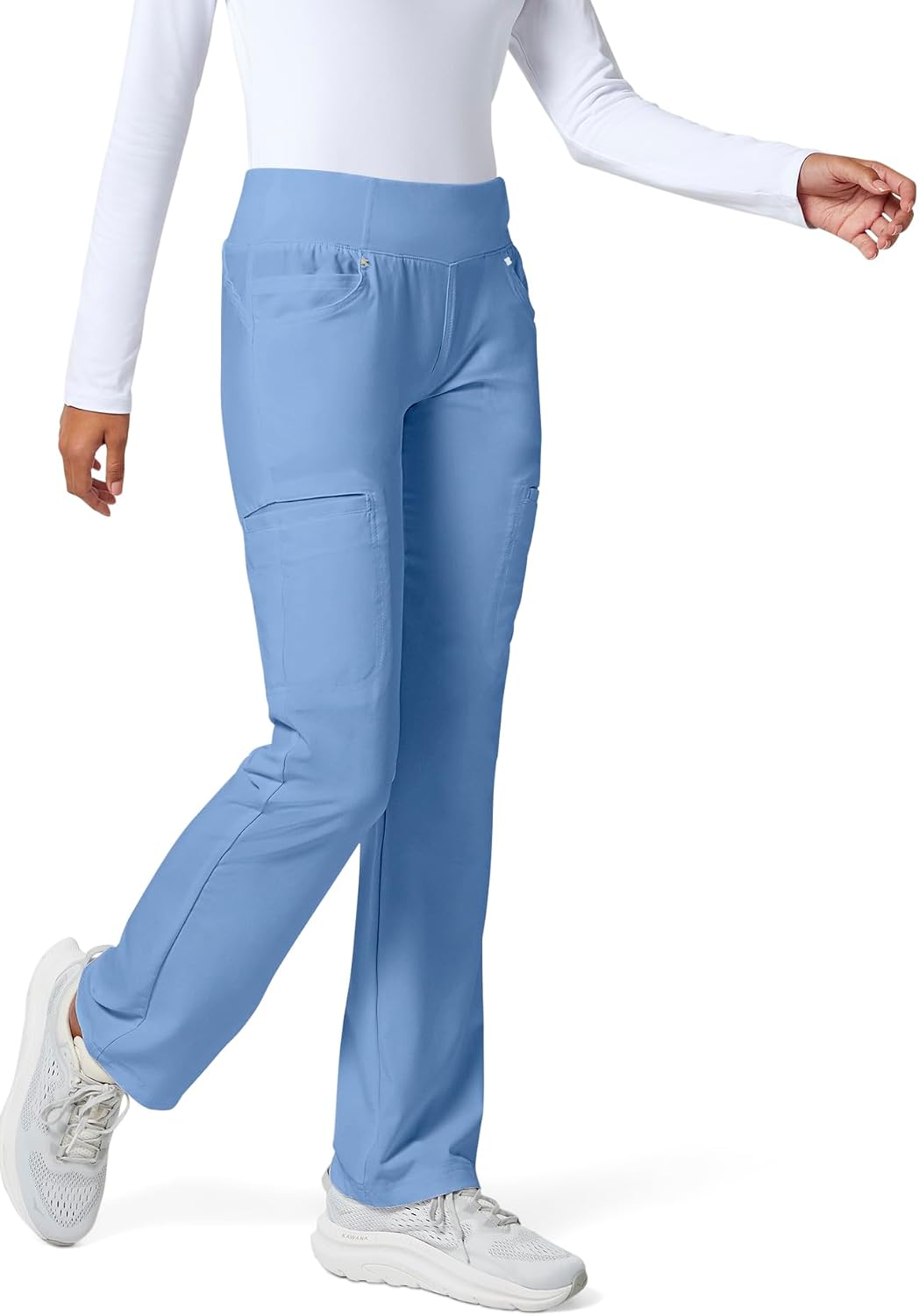Thumbnail 3 de Cherokee CK002 Iflex Women's Straight-Leg Scrub Pants, 6 Pockets, 360° Stretch