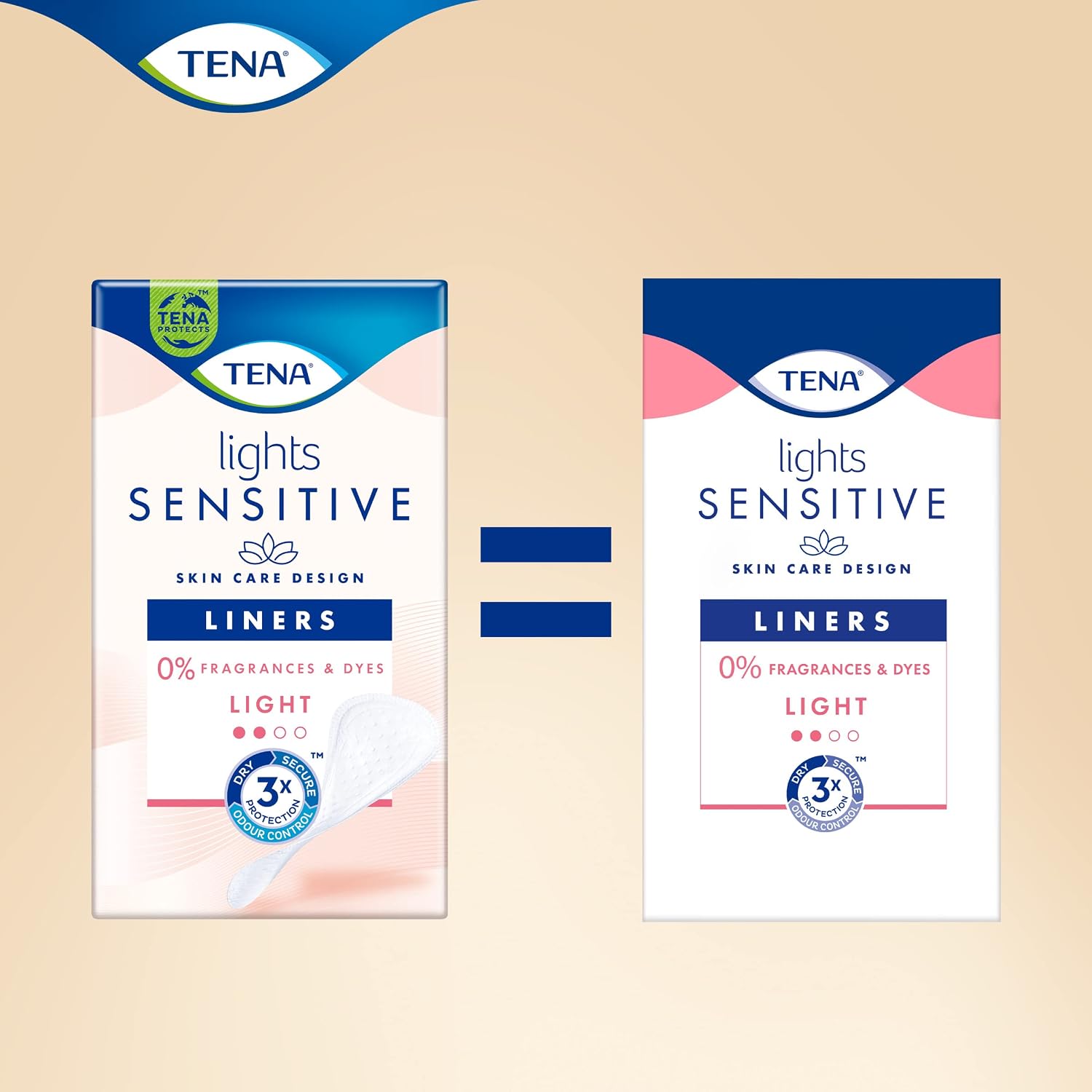 Detalle 2 de TENA Lights Light Liner 140 liners for light incontinence 🩺