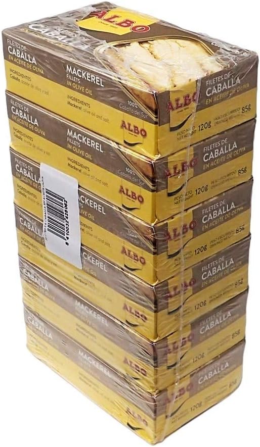 Detalle de Albo Caballa en Aceite de Oliva 6x126g 🐟