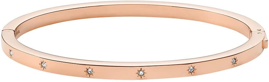 Thumbnail 4 de Bracelet Fossil Sadie pour femme en acier inoxydable à fermeture à bouton poussoir