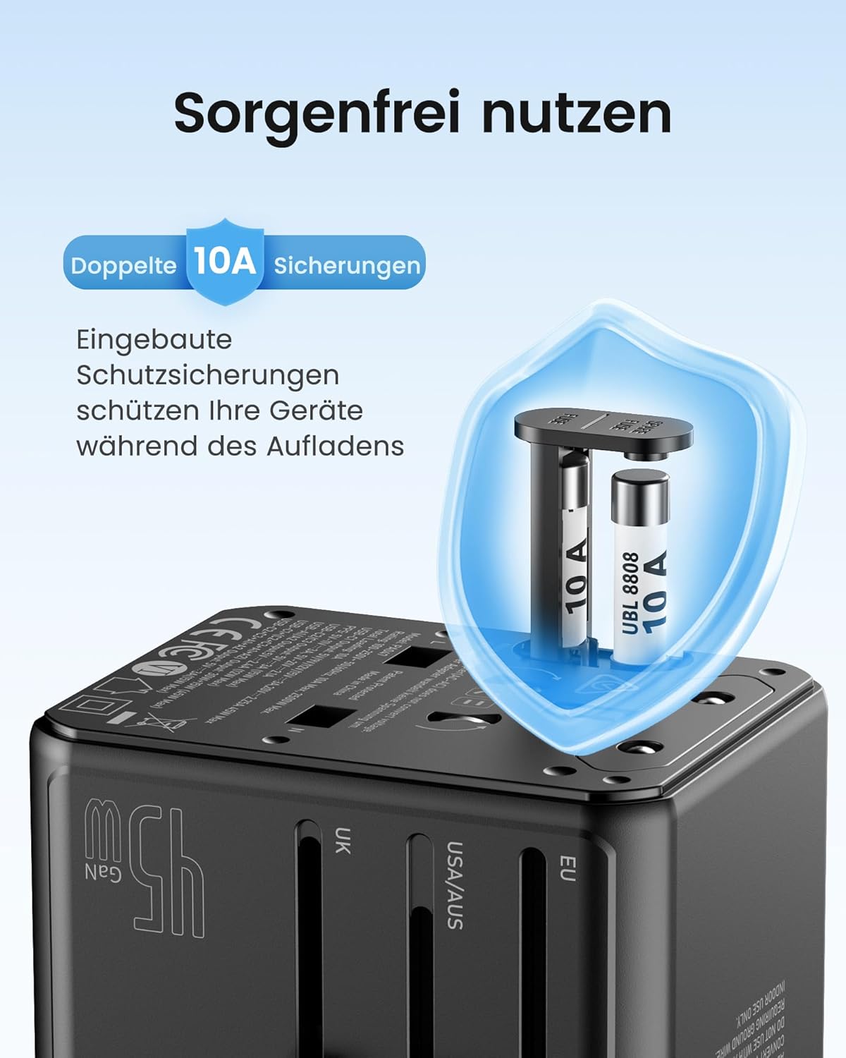 Thumbnail 6 de LENCENT Reiseadapter PD 45 W 163 g
