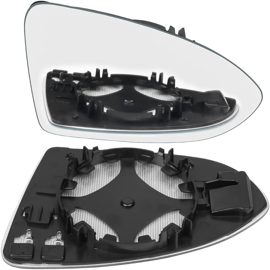 URAQT Right Heated Wing Mirror Glass for VW Golf MK7 (2013–2020) – Convex, With Support Plate
