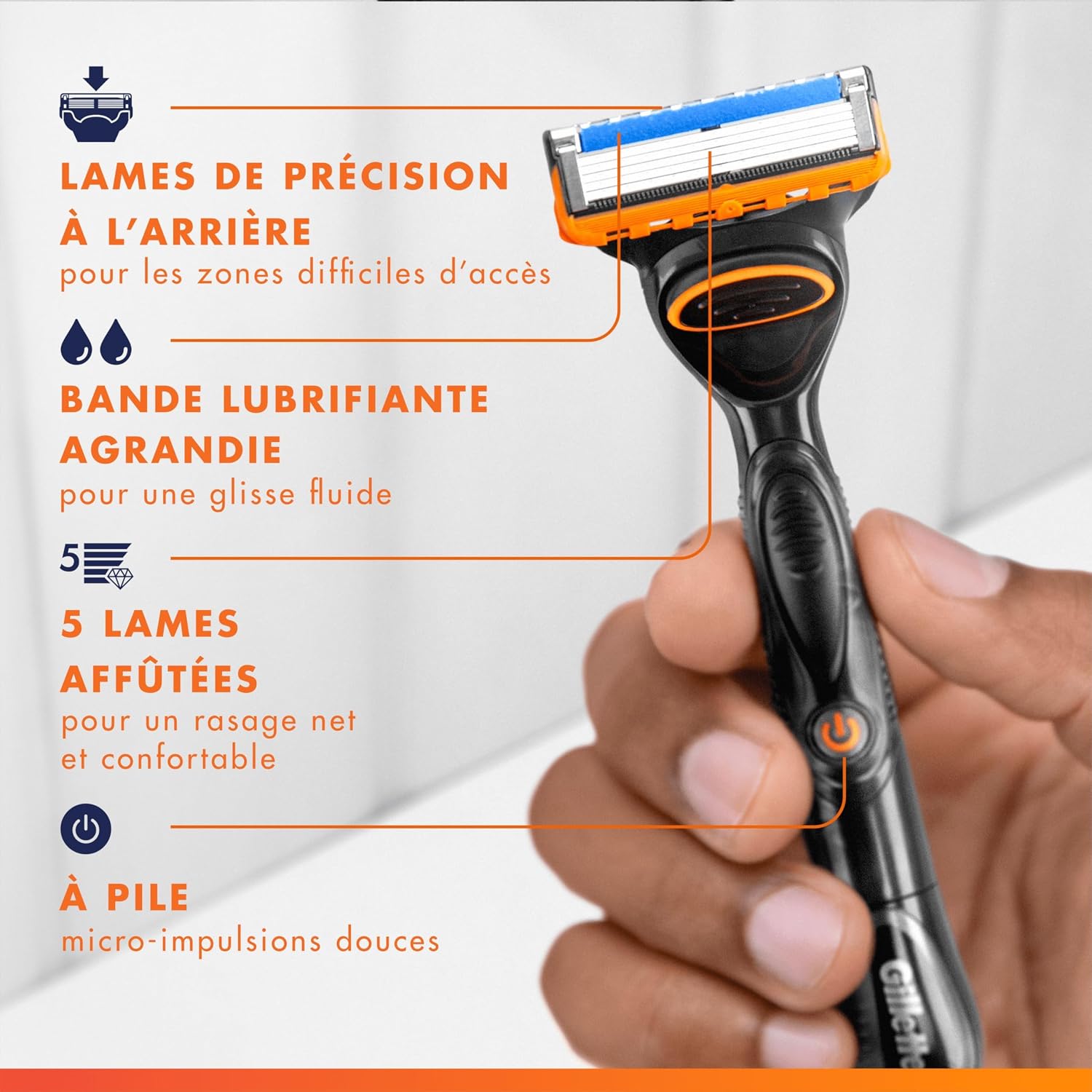 Thumbnail 6 de Gillette Fusion5 12 cartouches 5 lames