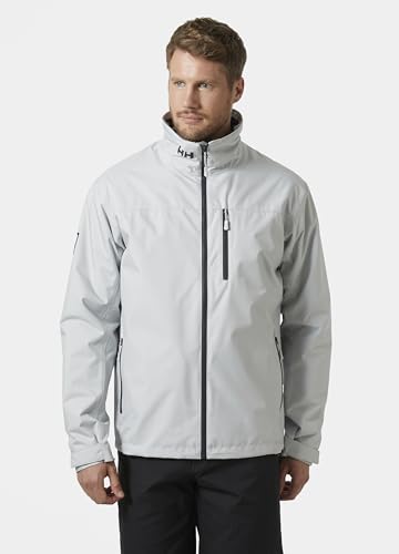 Thumbnail 6 de Helly Hansen Crew 2, chaqueta de capa intermedia para hombre, gris niebla