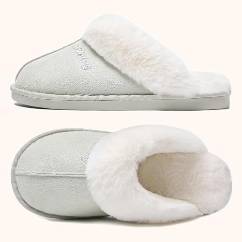 Detalle 2 de Misolin chaussons femme et homme, mousse à mémoire de forme, 38,5–40 EU