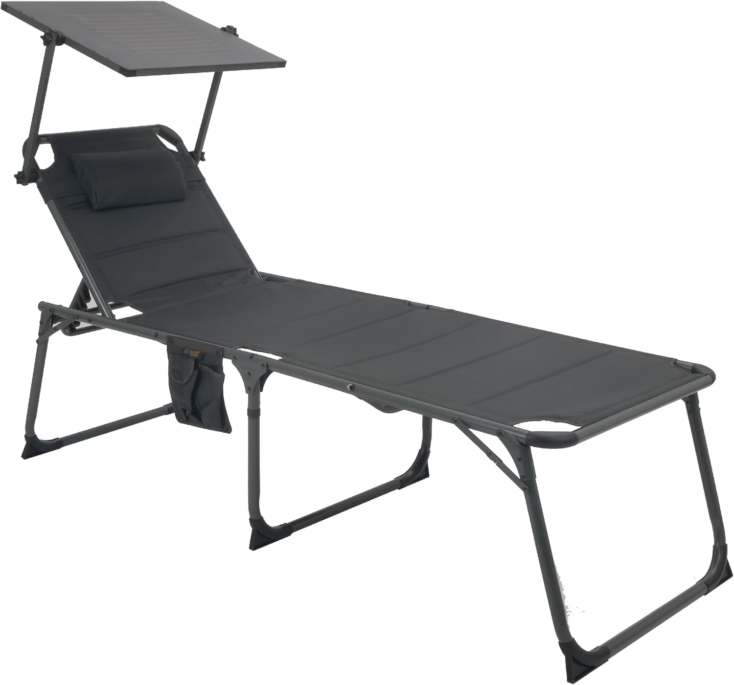 Detalle de Technaxx TX-275 Tumbona plegable con parasol solar 20 W