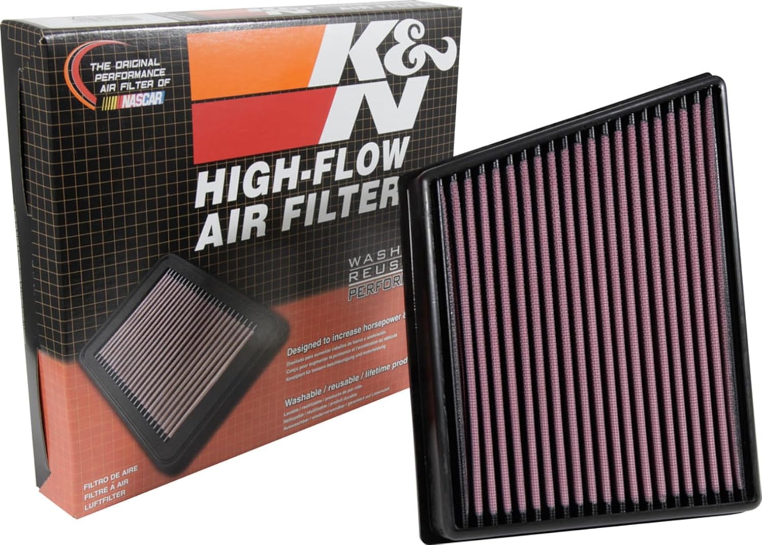 Detalle de K&N 33-3075 Tauschluftfilter – Erhöhte Leistung