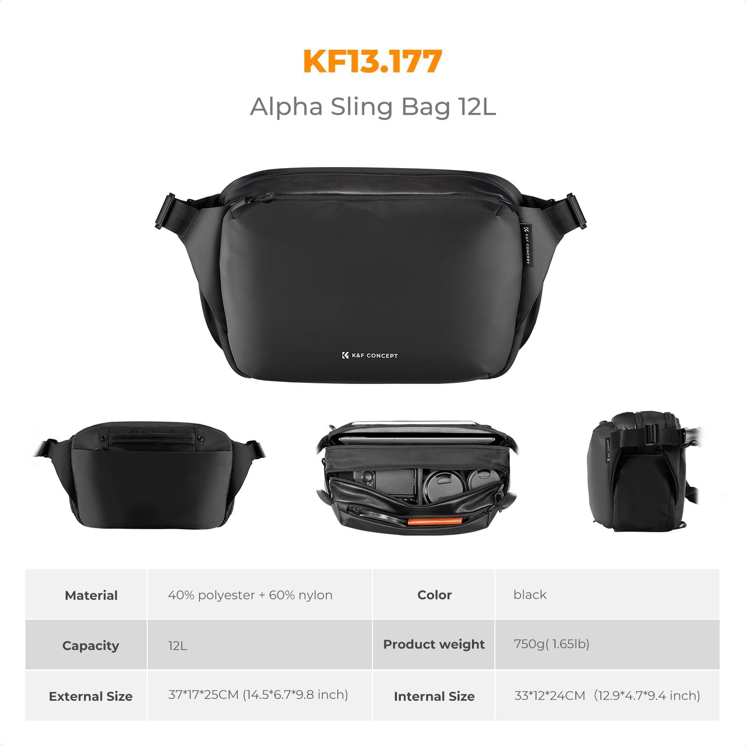 Thumbnail 6 de K&F CONCEPT Kamera-Rucksack Groß L für DSLR