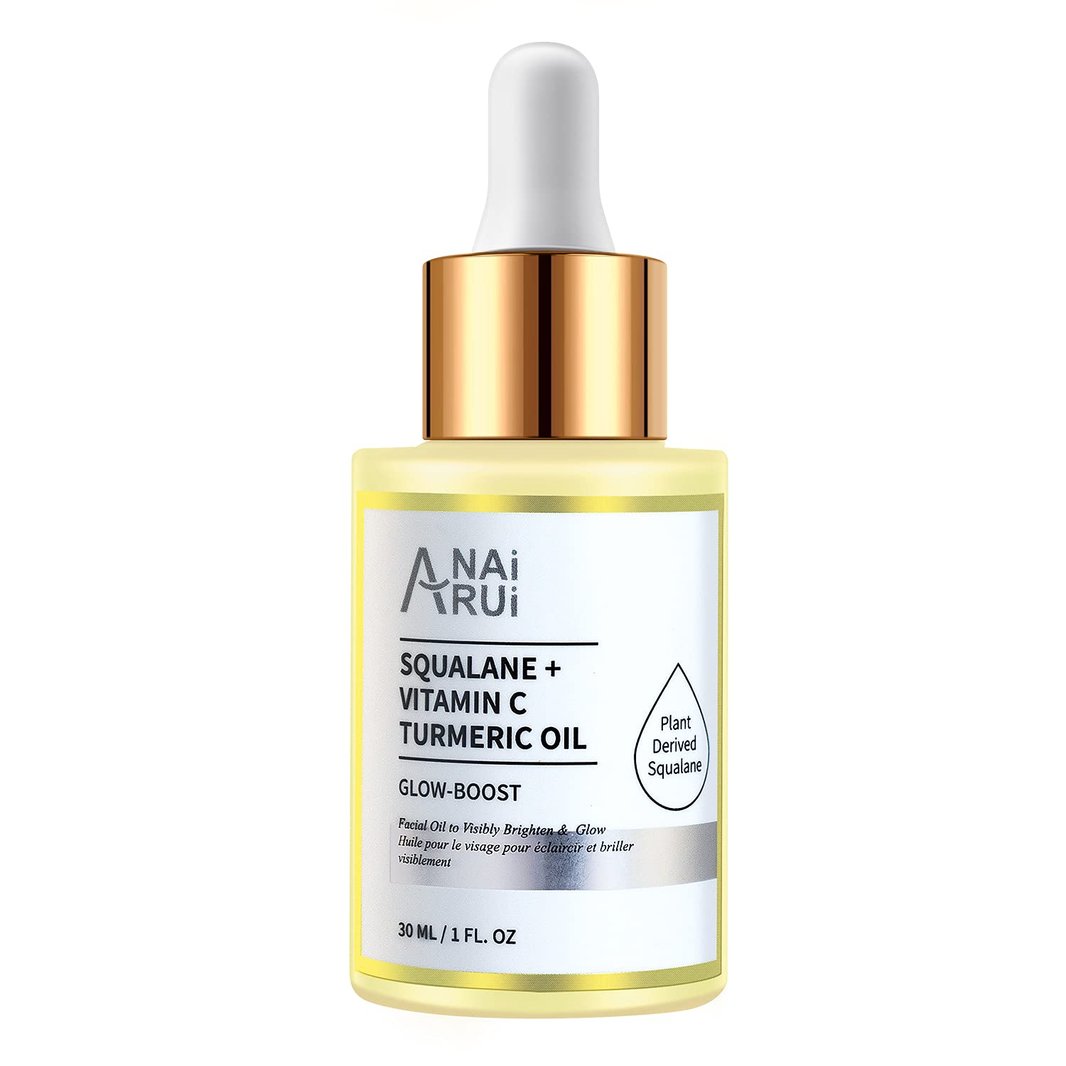 Detalle de ANAiRUi Gesichts-Öl mit Kurkuma, Squalan und Vitamin C (30 ml)