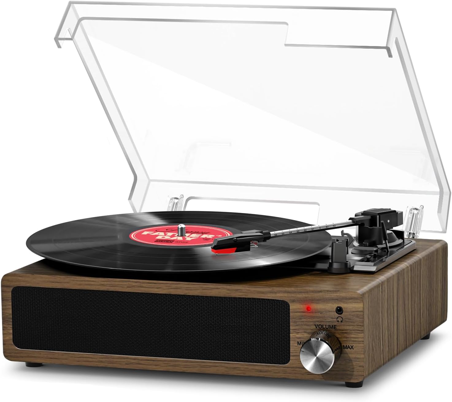 FYDEE Platine Vinyle Tourne-Disque Bluetooth 3 vitesses