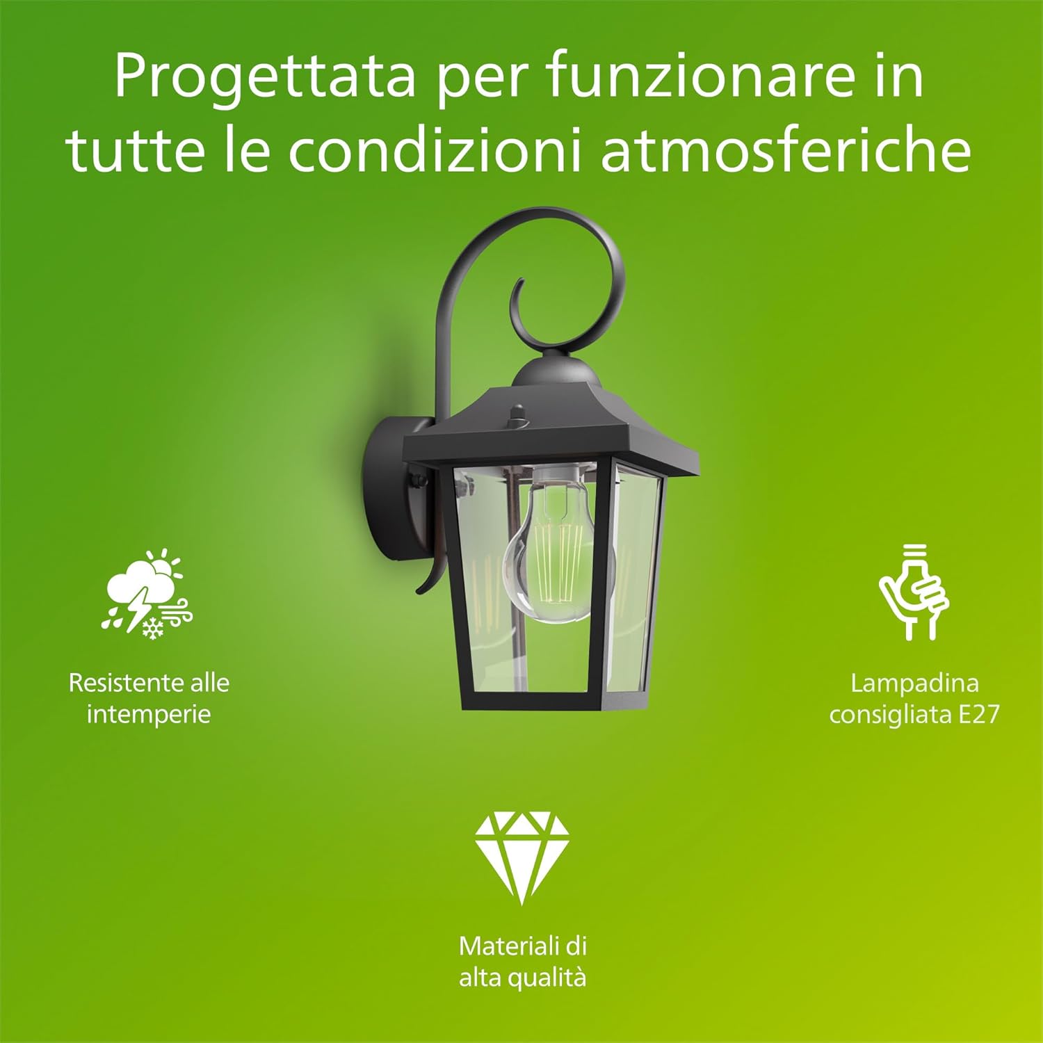 Thumbnail 1 de Philips Buzzard Lampada da Parete E27