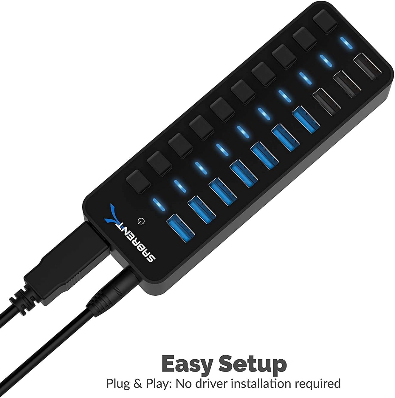 Thumbnail 5 de SABRENT HB-B7C3 10-port USB hub 60W