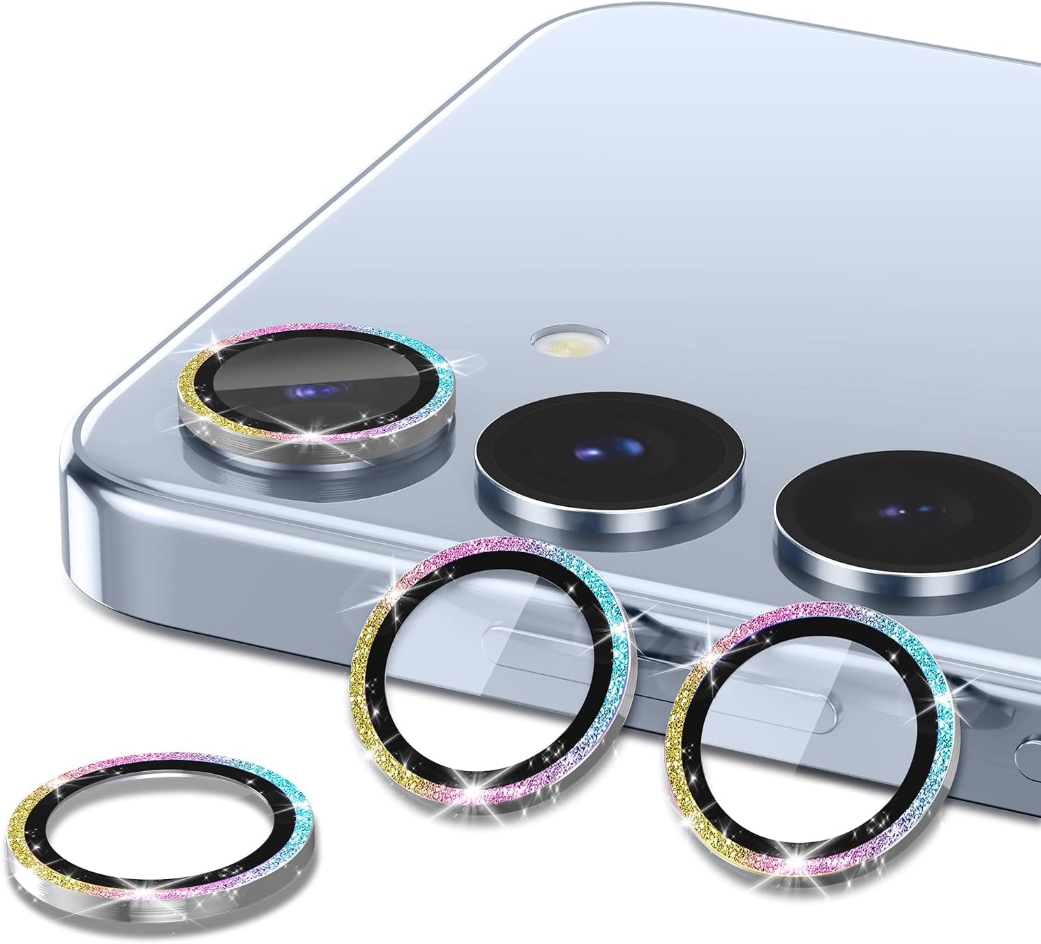 Detalle 2 de Avocase BTS0290-08 Camera Lens Protector for Galaxy S25 Plus, 9H Glass