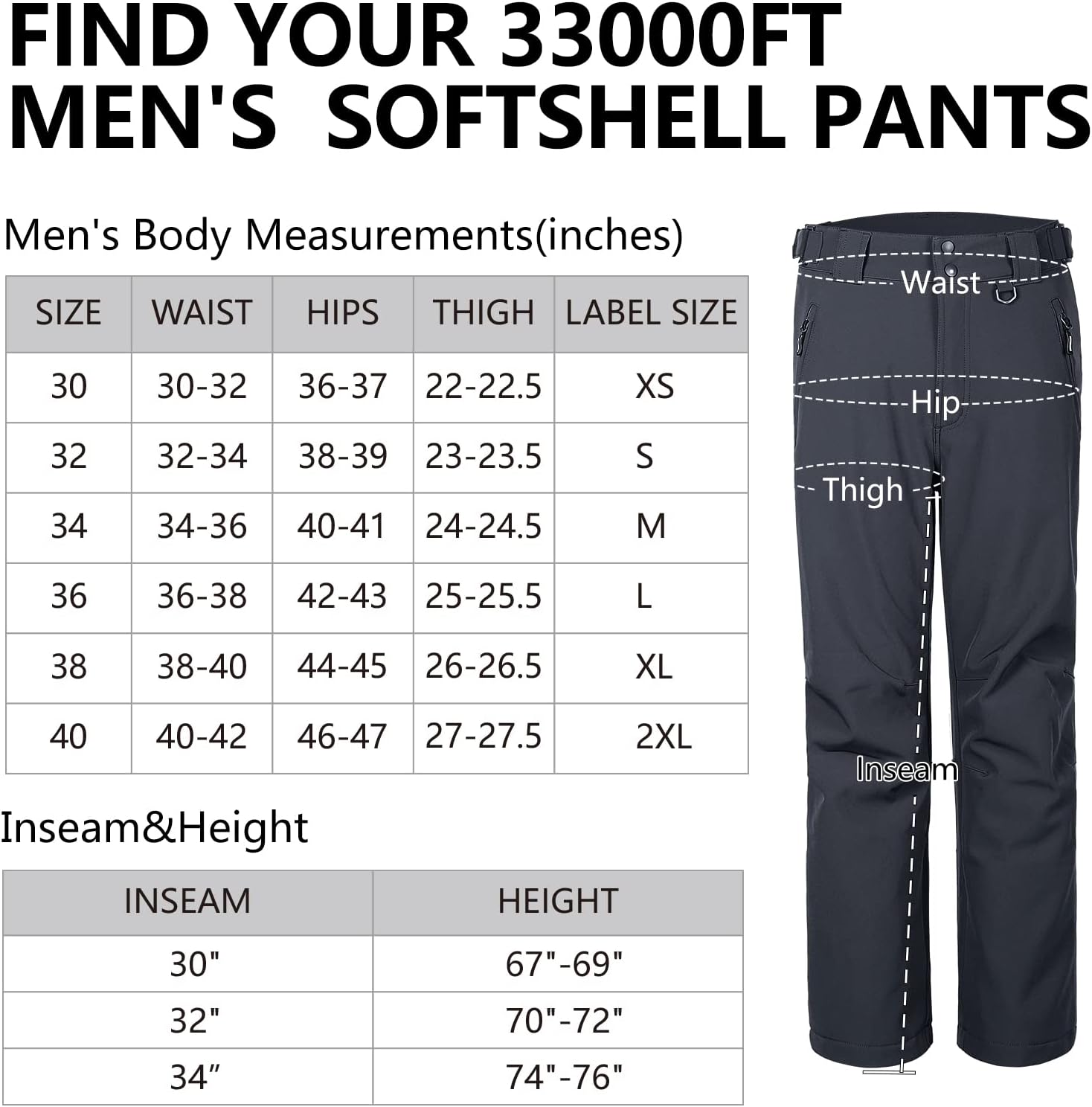 Thumbnail 5 de 33,000ft Waterproof Ski Trousers 33,000ft