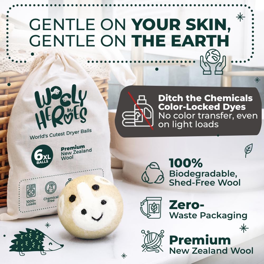Detalle de Wool Dryer Balls, 6-Pack