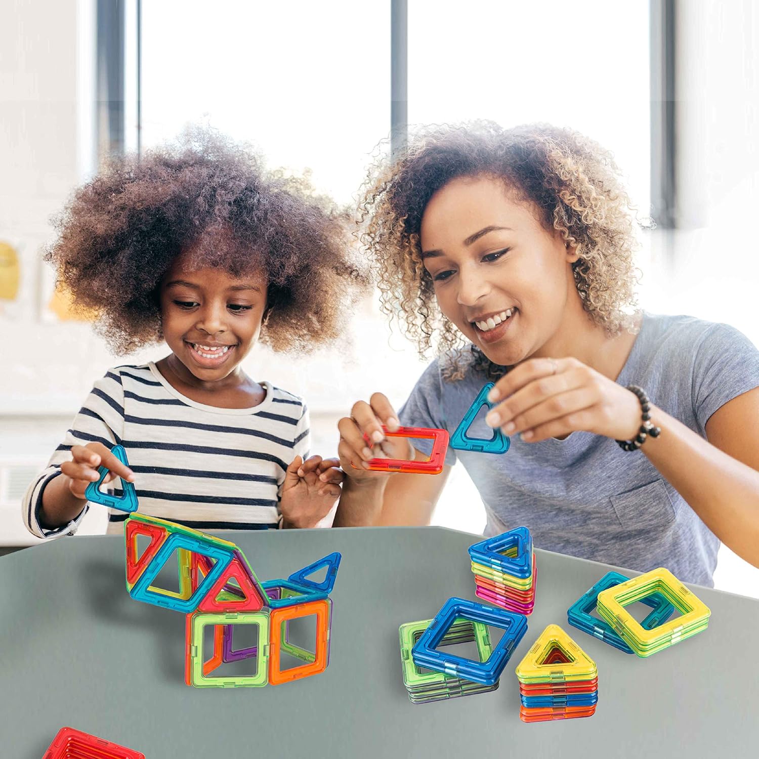 Thumbnail 4 de Magnetic Building Blocks & Tiles Set (36 pcs) for ages 3–8 – STEM magnetic construction toy