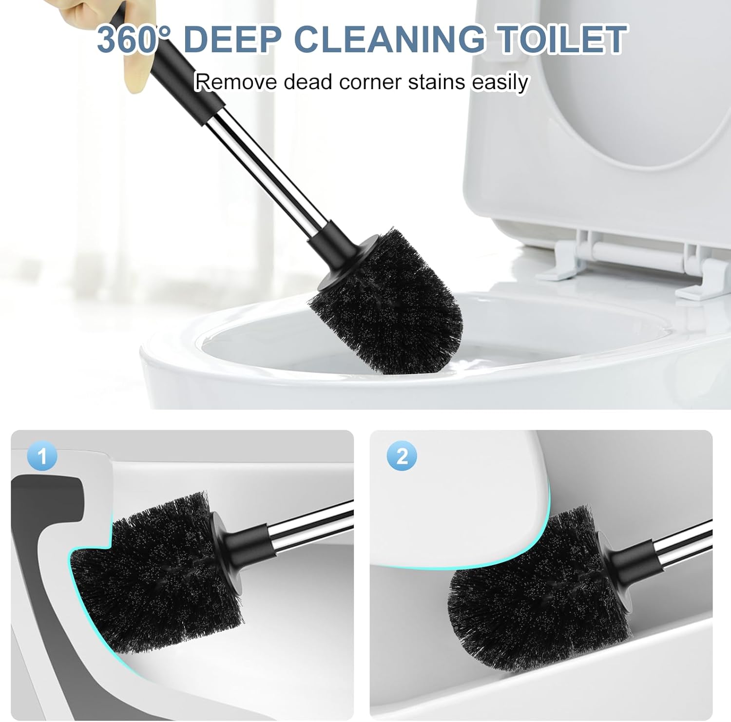 Thumbnail 5 de SetSail Toilet Brush 4-Pack with Auto-Close Lid