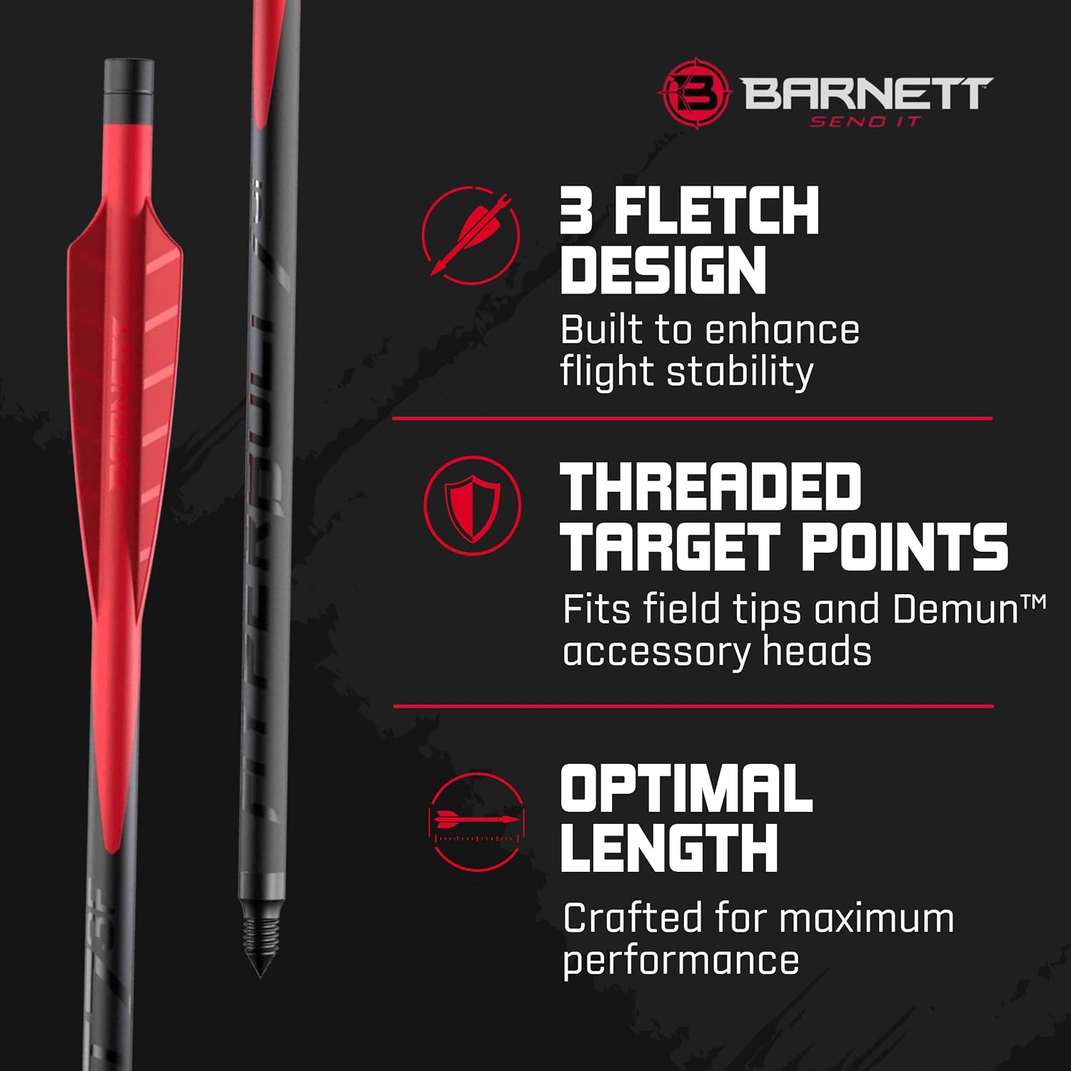 Detalle 1 de Barnett Mini Crossbow Bolts, 7-inch