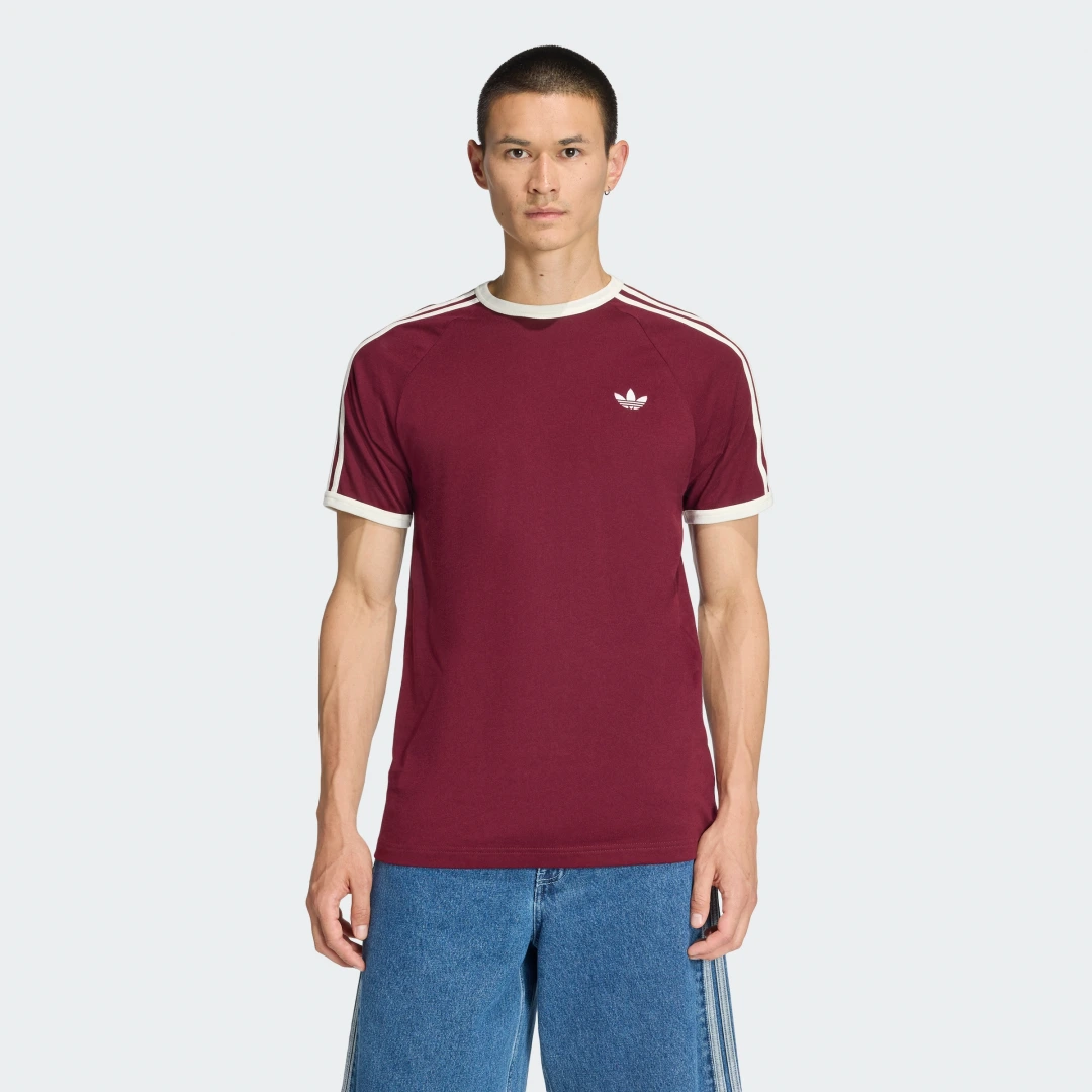 Detalle de Adidas CAMISETA 3 STRIPES Burgundy