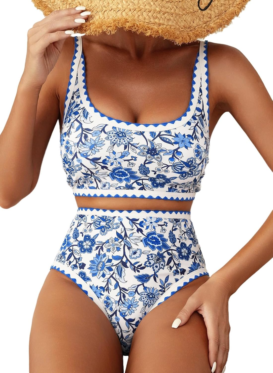 Detalle de Herseas Women's Bikini Set High Waisted