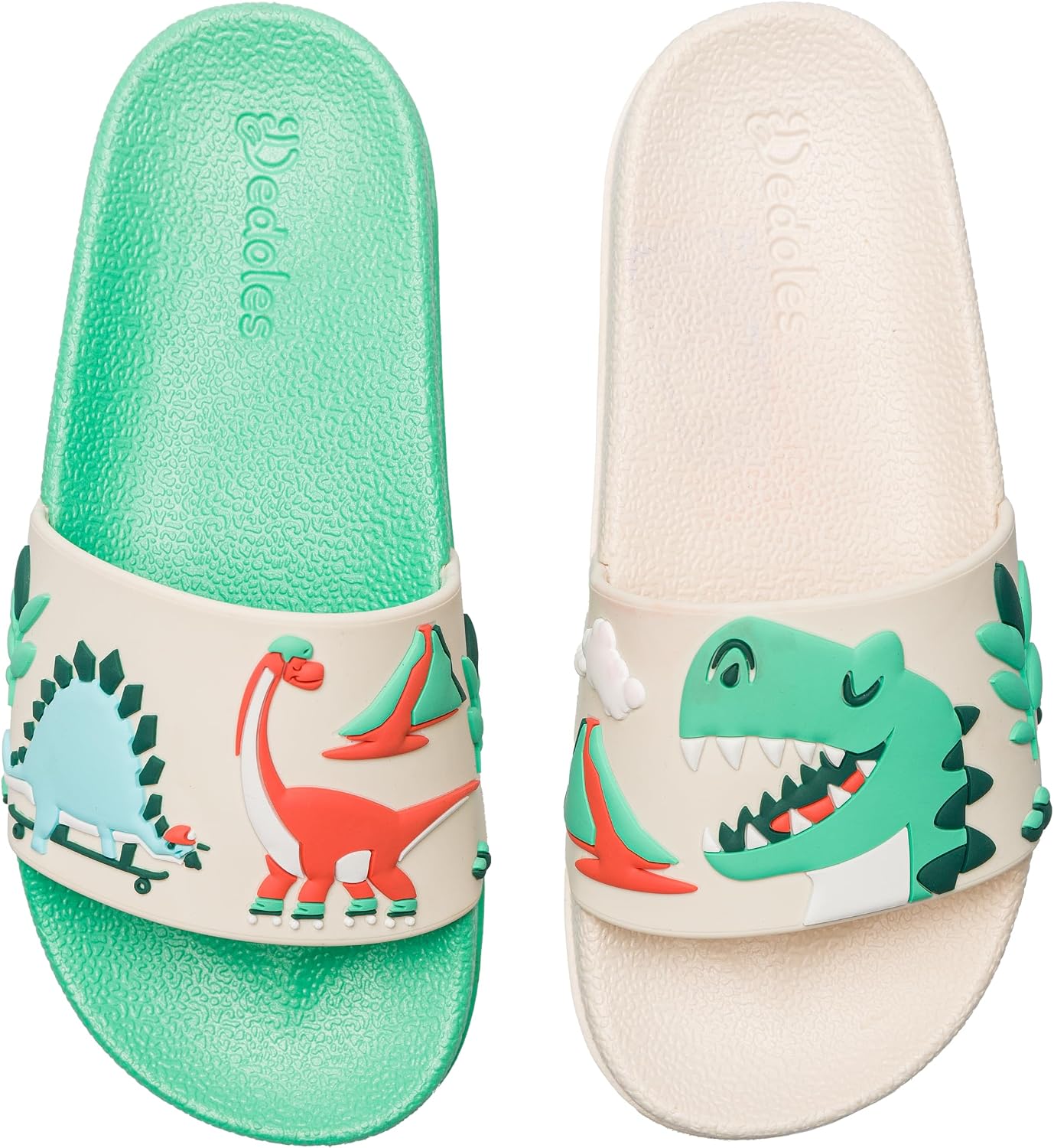 Detalle de Dedoles Badeschuhe & Hausschuhe Damen Herren Kinder – bunte, bequeme Slides mit lustigen Motiven