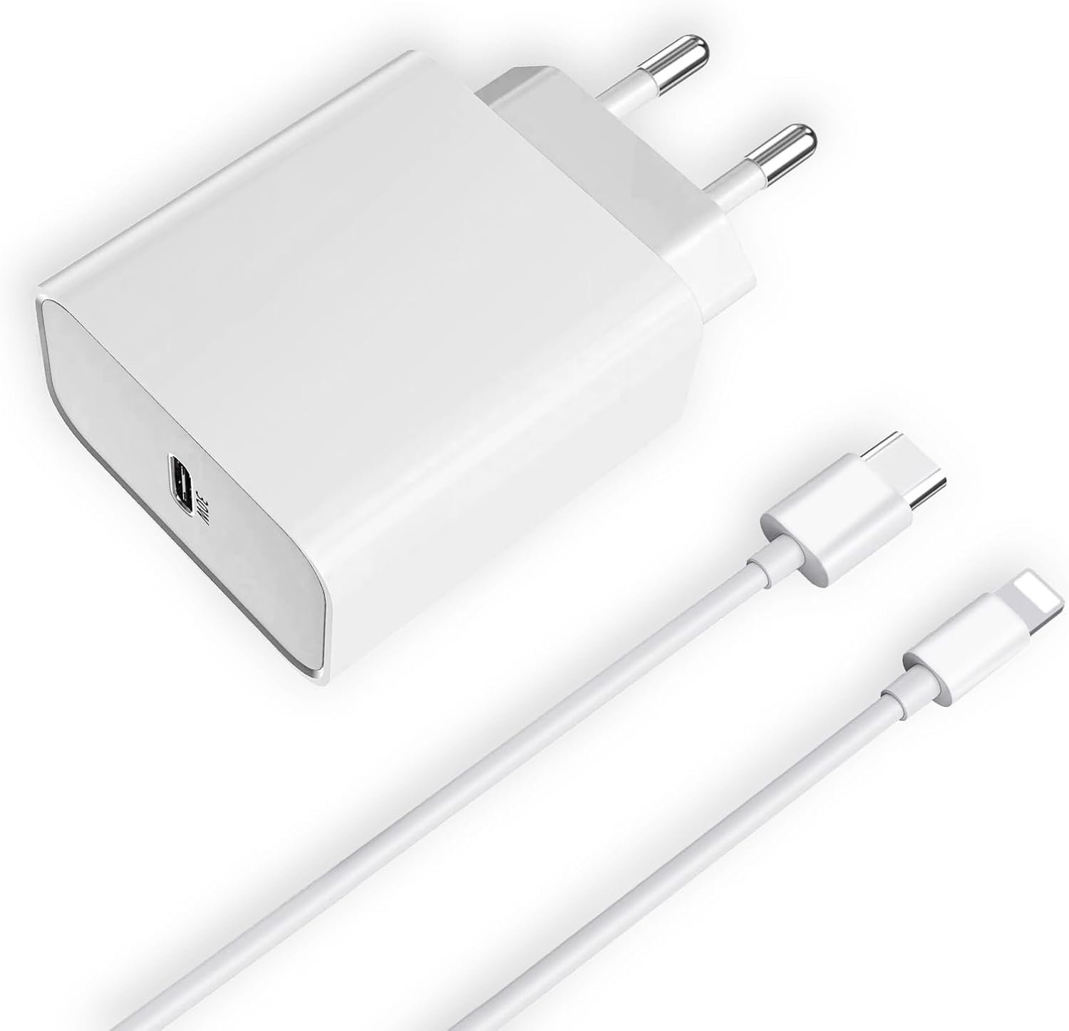 Detalle de Weayege USB-C-snellader met PD 3.0, 2 laders en 2 laadkabels