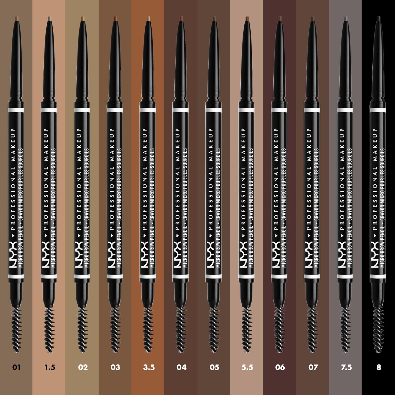 Detalle de NYX Professional Makeup Micro Brow Pencil Chocolate – feine Härchen präzise definieren