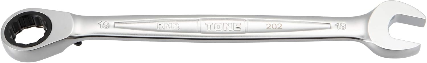 Detalle de トネ(TONE) HPRMR-19 切替式ラチェットめがねレンチ 19mm・13度オフセット