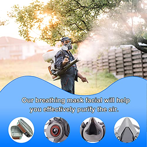 Detalle 2 de Facemoon Respirator Mask Set with Safety Glasses and 10 Replacement Filters