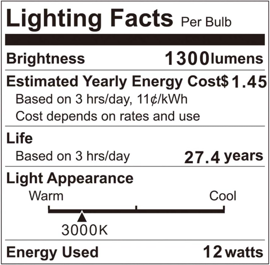 Thumbnail 6 de TUMUPSM T-PARW12 PAR30 LED Bulbs, 3000K Warm White, Dimmable, 4-Pack