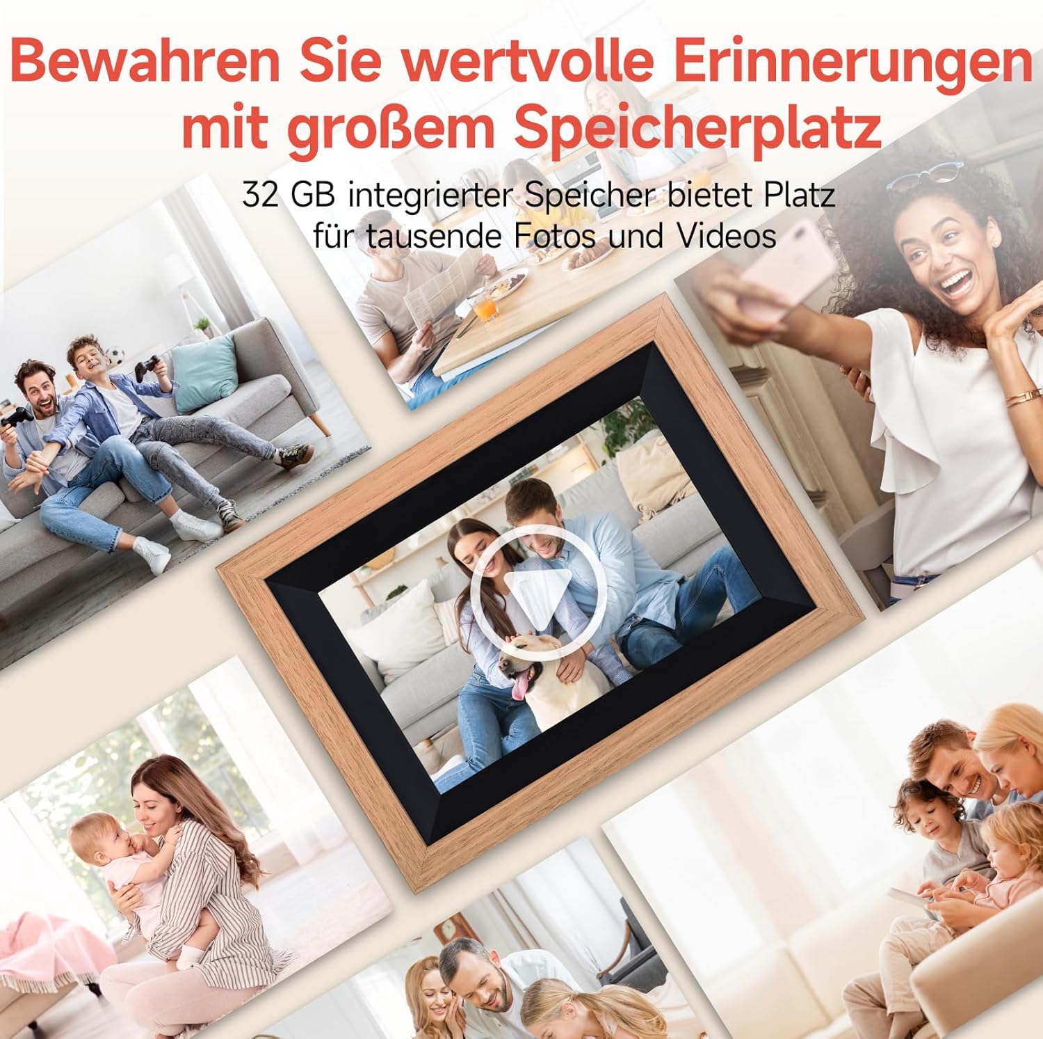 Thumbnail 5 de Rollei Smart Frame 105 WiFi – 10,1 Zoll digitaler Bilderrahmen mit Frameo WLAN