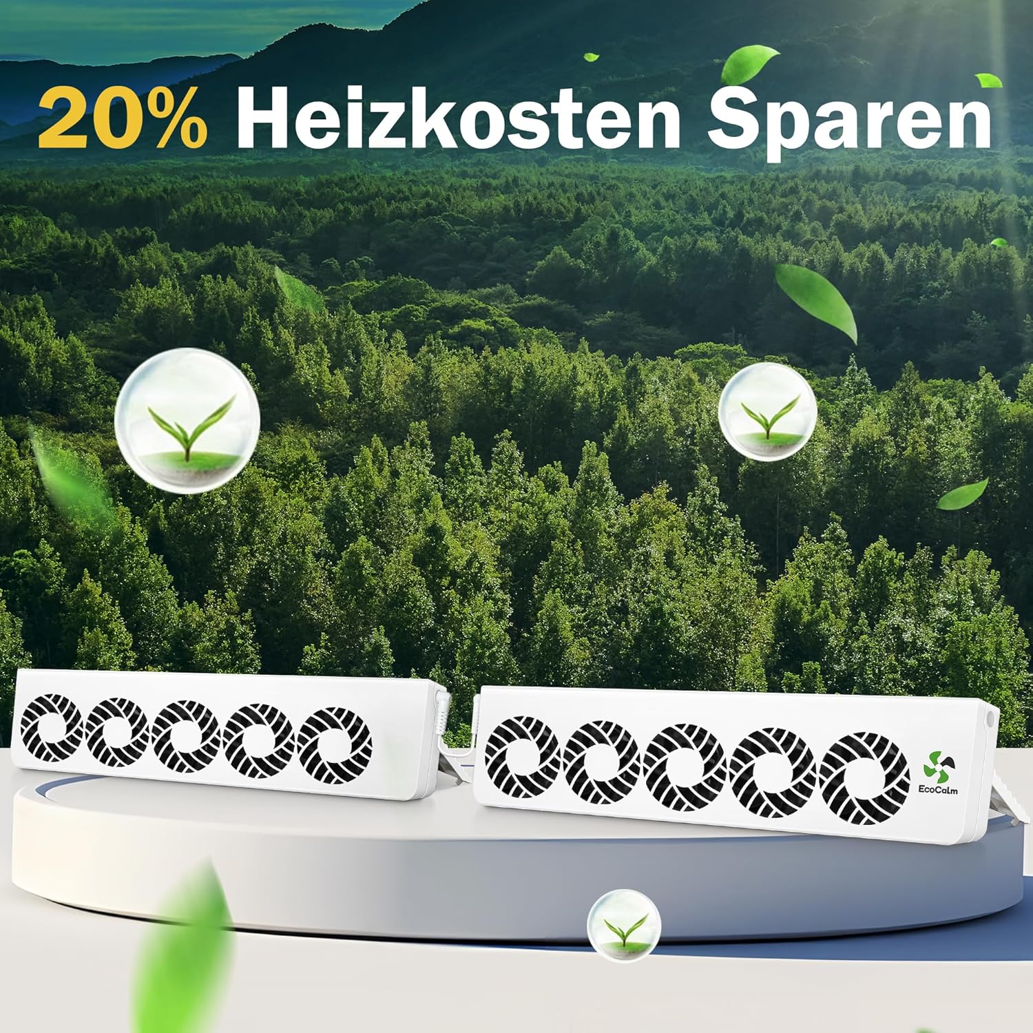 Thumbnail 5 de ecoCalm Heizkörperventilator Duo-Set, 10 Lüfter