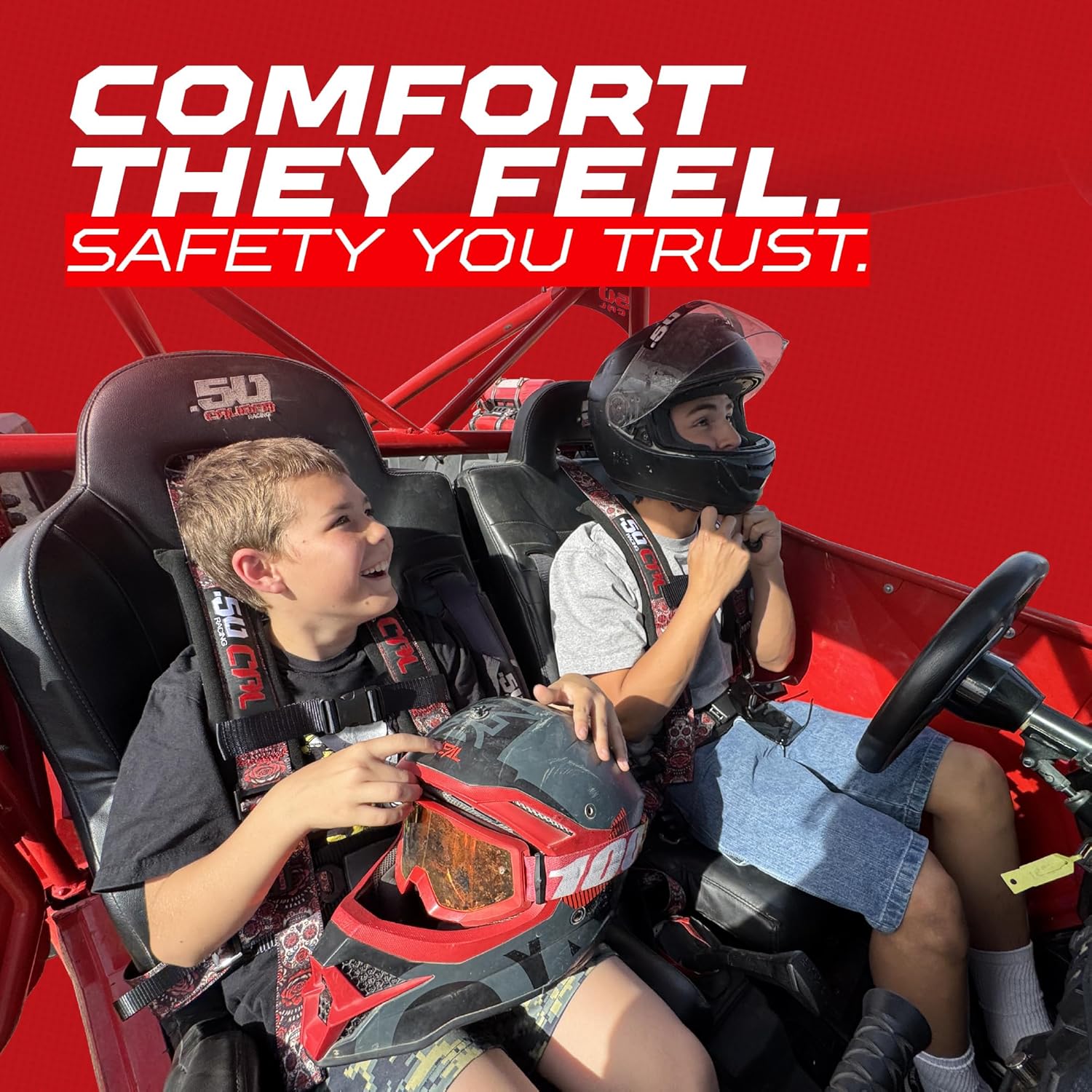 Thumbnail 1 de Red 4 Point Harness 4-Point Racing Harness