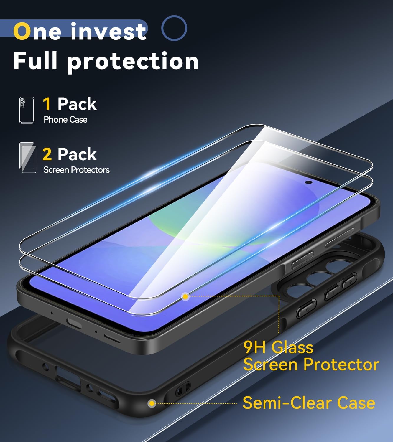 Thumbnail 1 de ivoler Case for Samsung Galaxy A36 5G with 2 Tempered Glasses