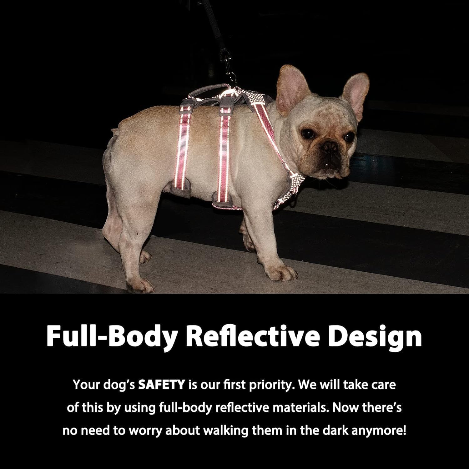 Thumbnail 5 de Huntboo Escape Proof Dog Harness (XS, Pink) – Secure, Reflective Vest for Small Dogs