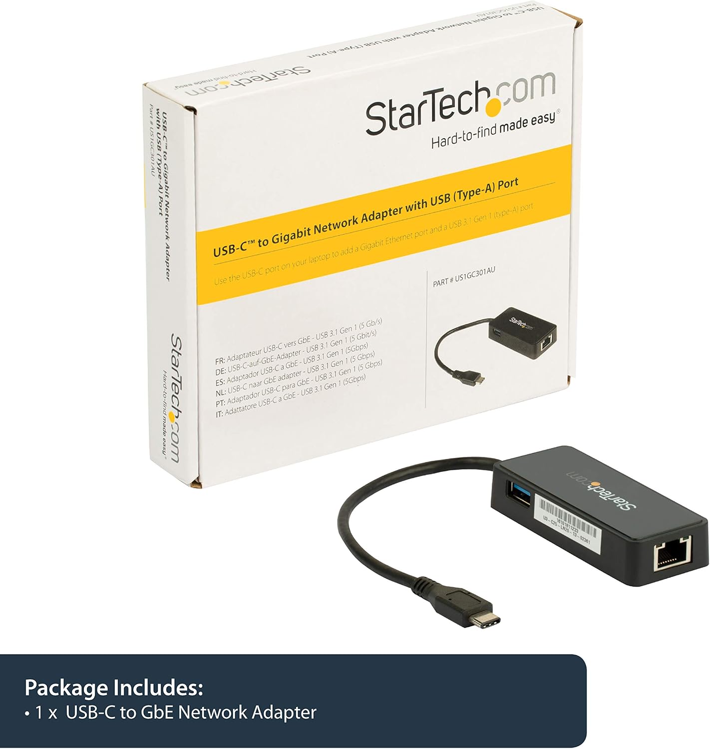 Thumbnail 4 de StarTech USB-C to Ethernet Gigabit Adapter