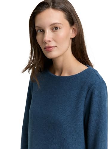 Detalle 2 de TOM TAILOR 1043168 Sudadera Dark Petrol Melange XXS