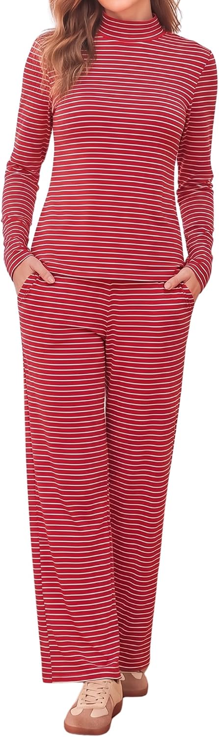 Detalle 2 de Ekouaer Women's Lounge Set, Polyester-Spandex Blend